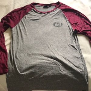 Long sleeve Vans baseball t